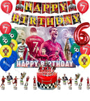 Set de petrecere de fotbal pentru ziua de naștere cu baloane Cristiano Ronaldo - mai multe variante