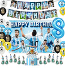 Set de petrecere de fotbal pentru ziua de naștere cu baloane Lionel Messi - mai multe variante