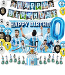 Set de petrecere de fotbal pentru ziua de naștere cu baloane Lionel Messi - mai multe variante