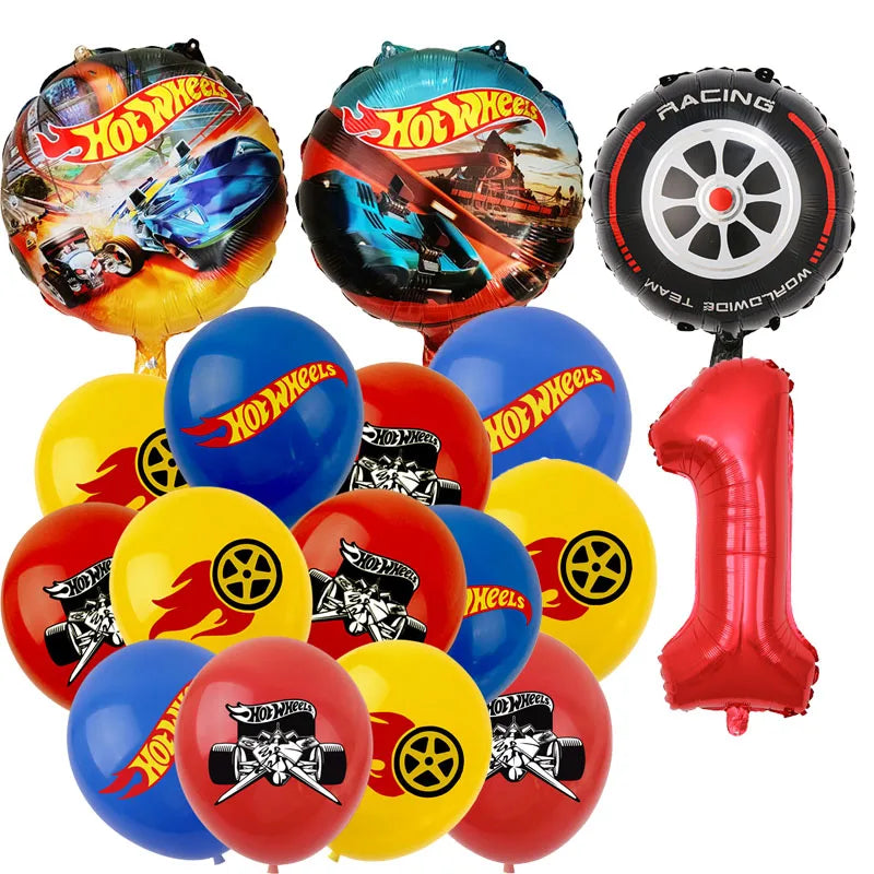 Baloane aniversare Hot Wheels - mai multe variante