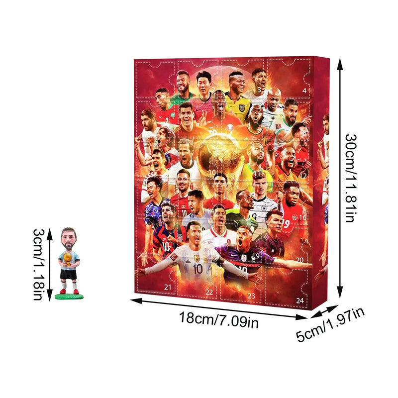 Design calendar advent fotbaliști