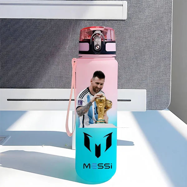 Design sticlă de apă - Lionel Messi