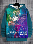 Copii Fotbal Sweatshirt Lionel Messi și Lamine Yamal