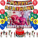 Set de petrecere de fotbal pentru ziua de naștere cu baloane Cristiano Ronaldo - mai multe variante