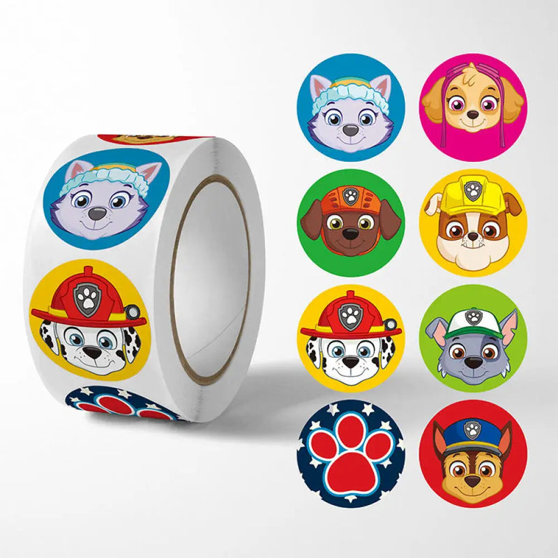 Abțibilduri pentru copii Paw Patrol - 500 buc