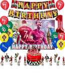Set de petrecere de fotbal pentru ziua de naștere cu baloane Cristiano Ronaldo - mai multe variante