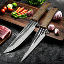 Set de cuțite de bucătărie cu mâner din lemn