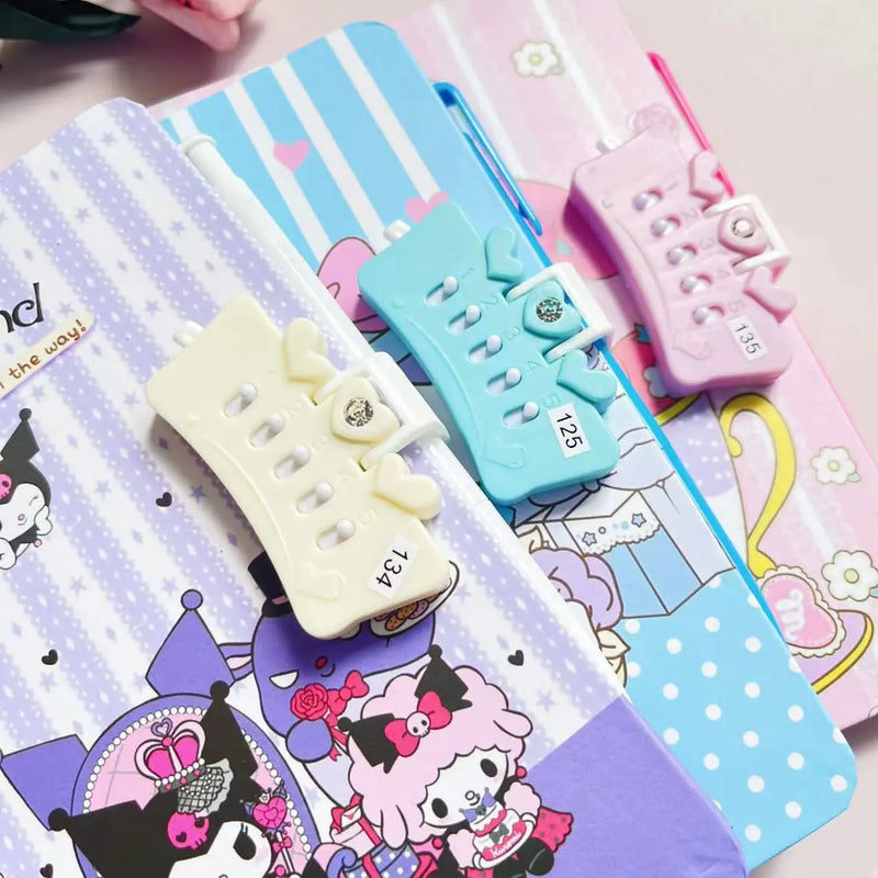Jurnal de fată cu blocare Sanrio - mai multe variante