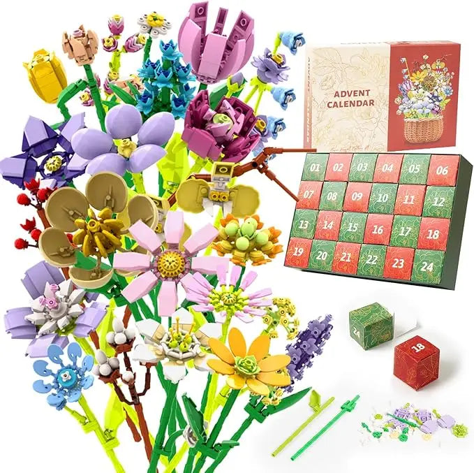 Calendar advent Premium Buchet de flori - mai multe variante