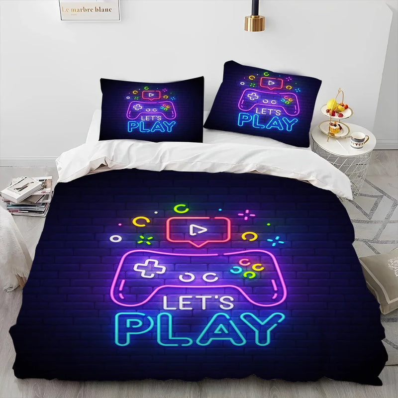 Lenjerie de pat de designer pentru copii Playstation - mai multe variante