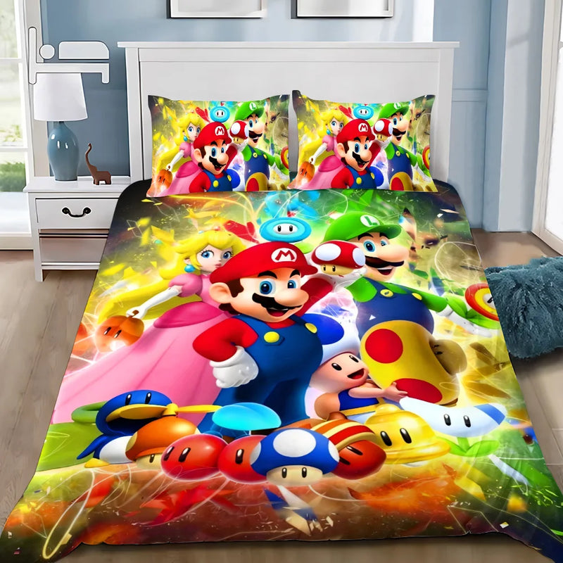 Lenjerie de pat pentru copii Super Mario