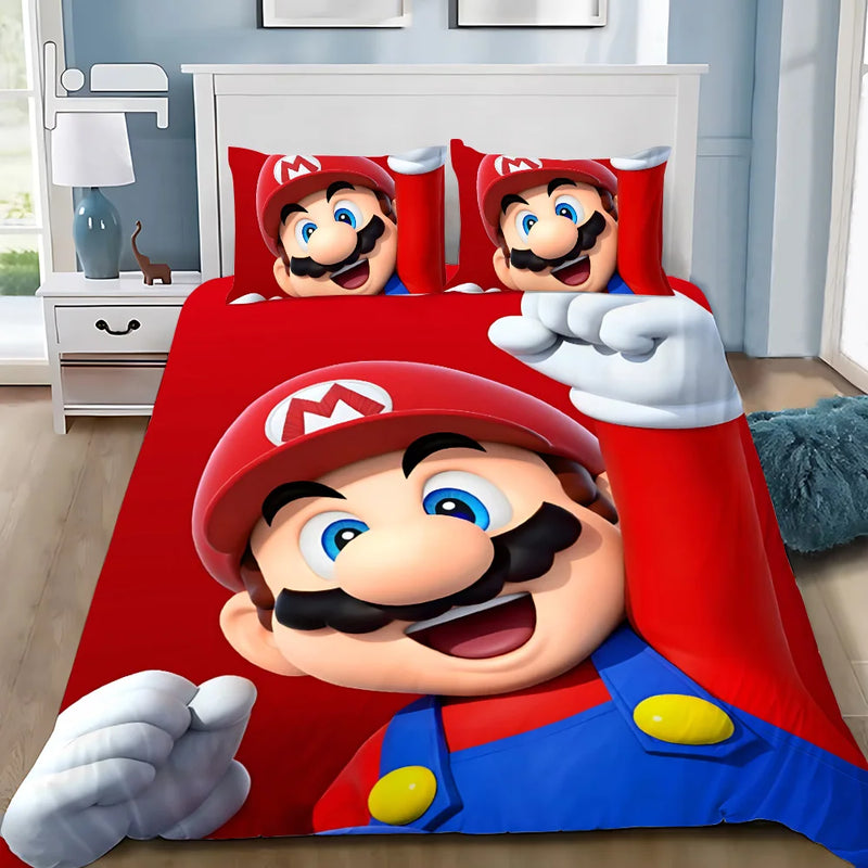 Lenjerie de pat pentru copii Super Mario