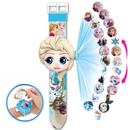 Ceas pentru copii cu proiecție Frozen