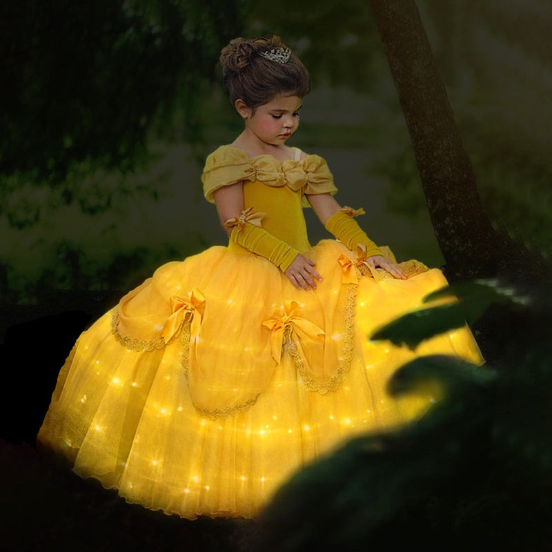 Rochie fosforescentă pentru fete Princess Bella