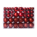 Set de ornamente uriașe pentru bradul de Crăciun 100 buc - mai multe culori