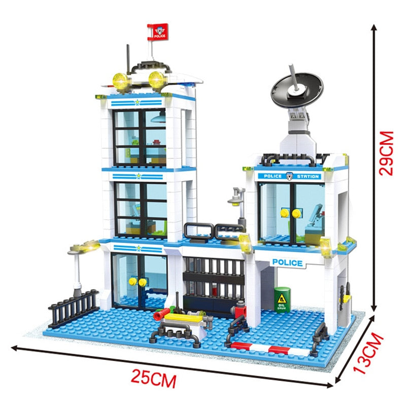 Set de construcție secția de poliție - mai multe variante