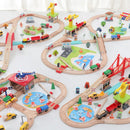 Circuit de tren din lemn - mai multe variante