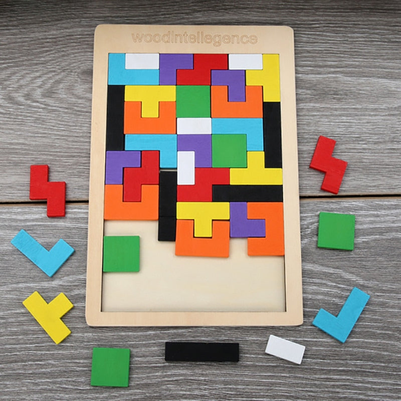 Tetris din lemn