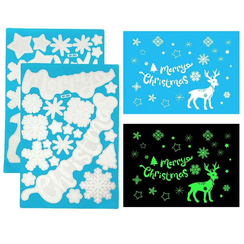 Decorațiuni luminoase de perete de Crăciun - mai multe variante
