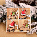 Crăciun copac din lemn decorare 12 buc - mai multe variante