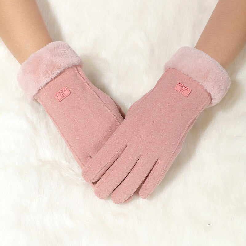 Mănuși elegante de iarnă pentru femei - mai multe culori