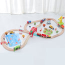 Circuit de tren din lemn - mai multe variante