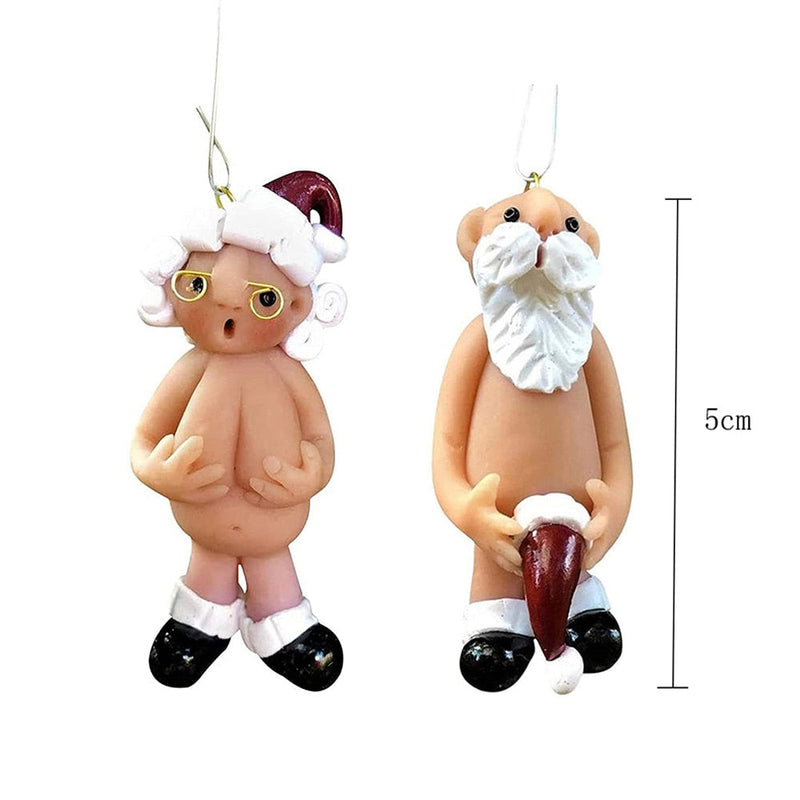 Ornamente haioase pentru brad cu figurine dezbrăcate - mai multe variante