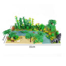 Set de construcție pădure tropicală și animale pentru Lego - mai multe variante