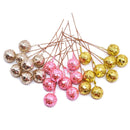 Bile decorative de Crăciun în ghiveci 50 buc - mai multe culori