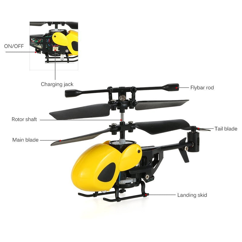 Elicopter teleghidat pentru copii - mai multe culori