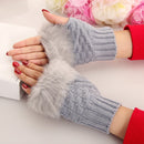 Mănuși fără degete pentru femei cu blană - mai multe variante