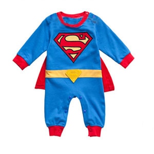 Costum de Superman pentru bebeluși - mai multe mărimi