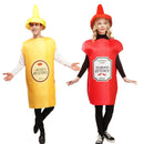 Costum pentru cupluri muștar și ketchup