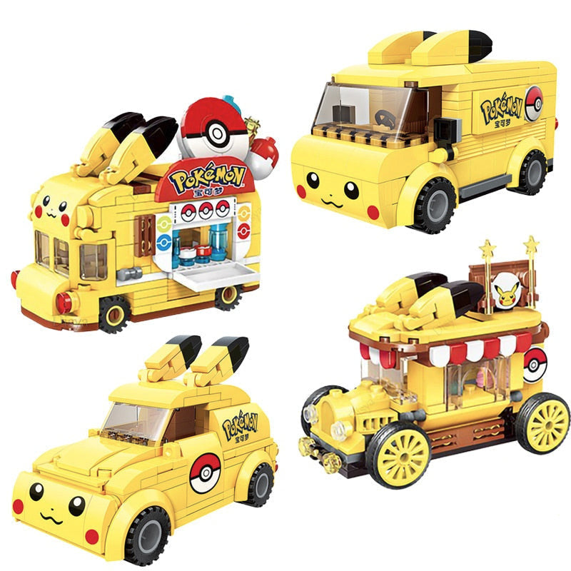 Set de construcție de mașină Pokemon - mai multe variante