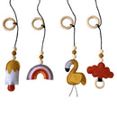 Jucărie suspendată din lemn pentru copii - mai multe variante