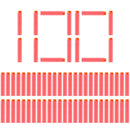 Gloanțe de spumă tip NERF 100 buc - mai multe culori