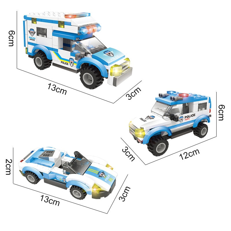 Set de construcție secția de poliție - mai multe variante