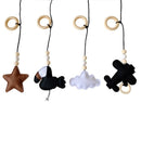 Jucărie suspendată din lemn pentru copii - mai multe variante