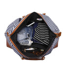 Geantă de călătorie pentru femei cu dungi