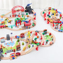 Circuit de tren din lemn - mai multe variante