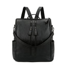 Rucsac din piele neagră pentru femei