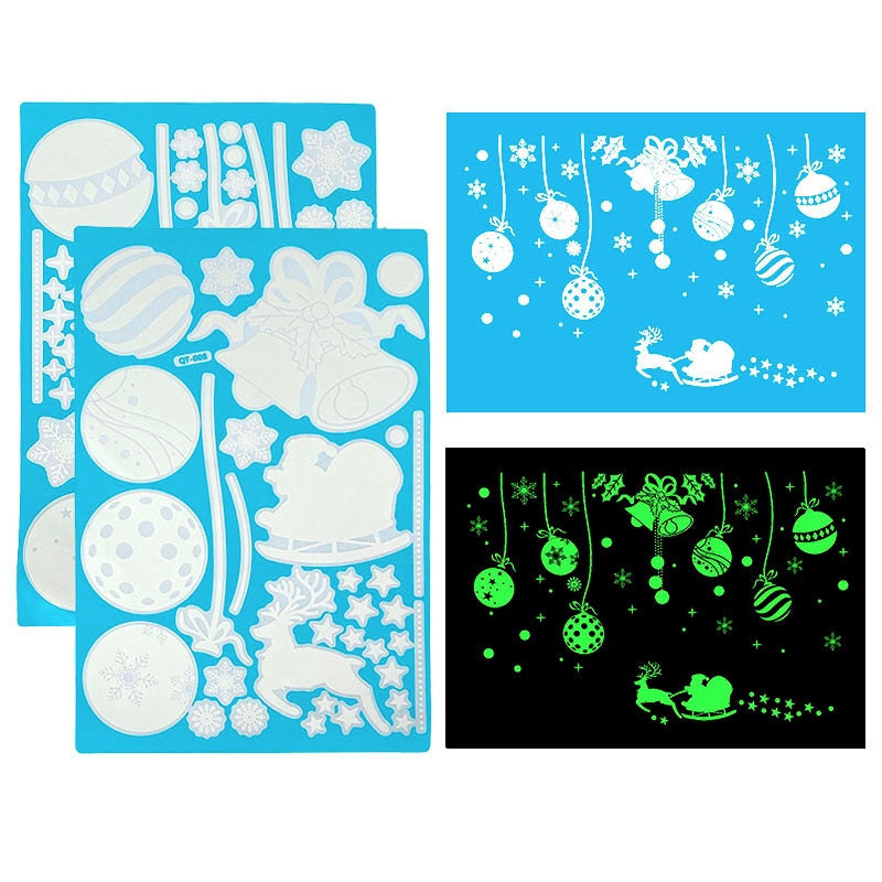Decorațiuni luminoase de perete de Crăciun - mai multe variante