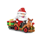 Joc de construit Moș Crăciun pe cărucior