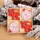 Crăciun copac din lemn decorare 12 buc - mai multe variante