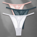 Tanga cu ochiuri de plasă pentru femei 3 buc - mai multe variante