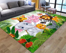 Covor mare de animale pentru copii - mai multe variante
