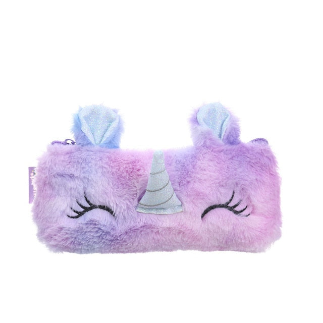 Curcubeu școală creion caz unicorn - mai multe culori