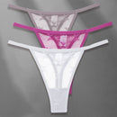 Tanga cu ochiuri de plasă pentru femei 3 buc - mai multe variante