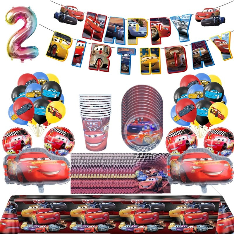 Set mare de ziua de naștere Cars - mai multe variante