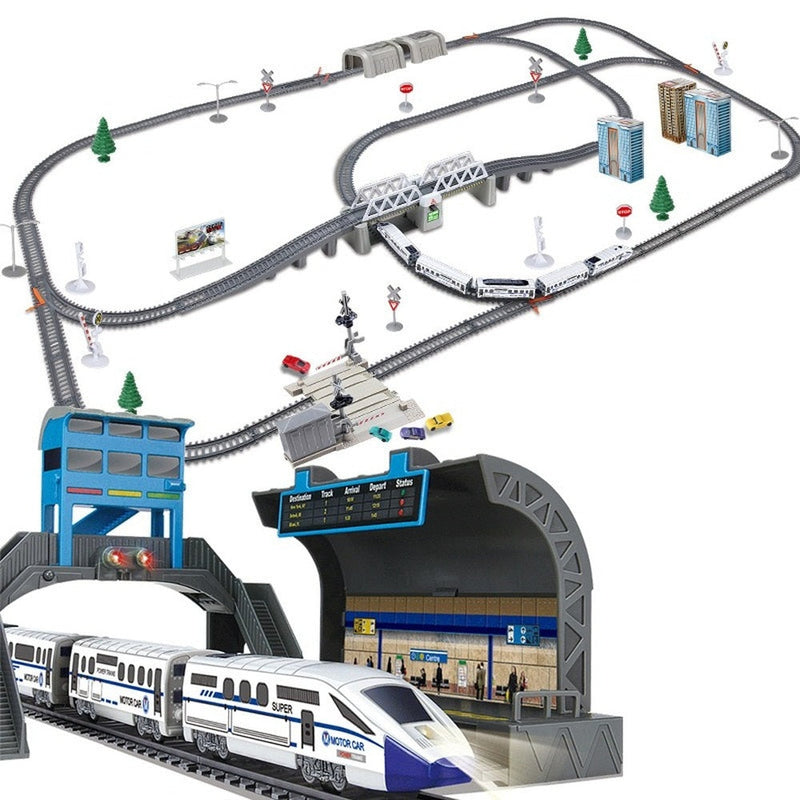 Circuit electric de tren pentru copii - mai multe variante